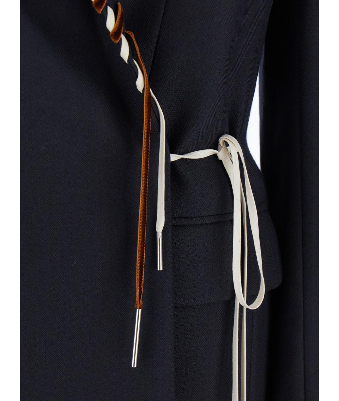 DRIES VAN NOTEN Синий шерстяной жакет/пиджак, фото 3