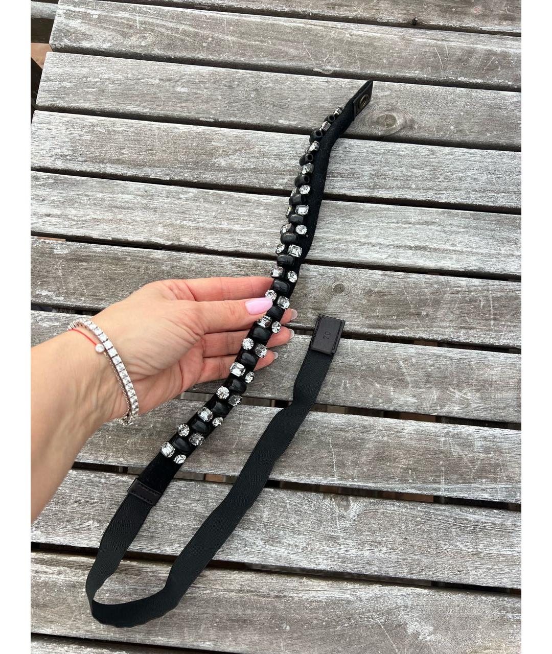 LANVIN Черный кожаный ремень, фото 2