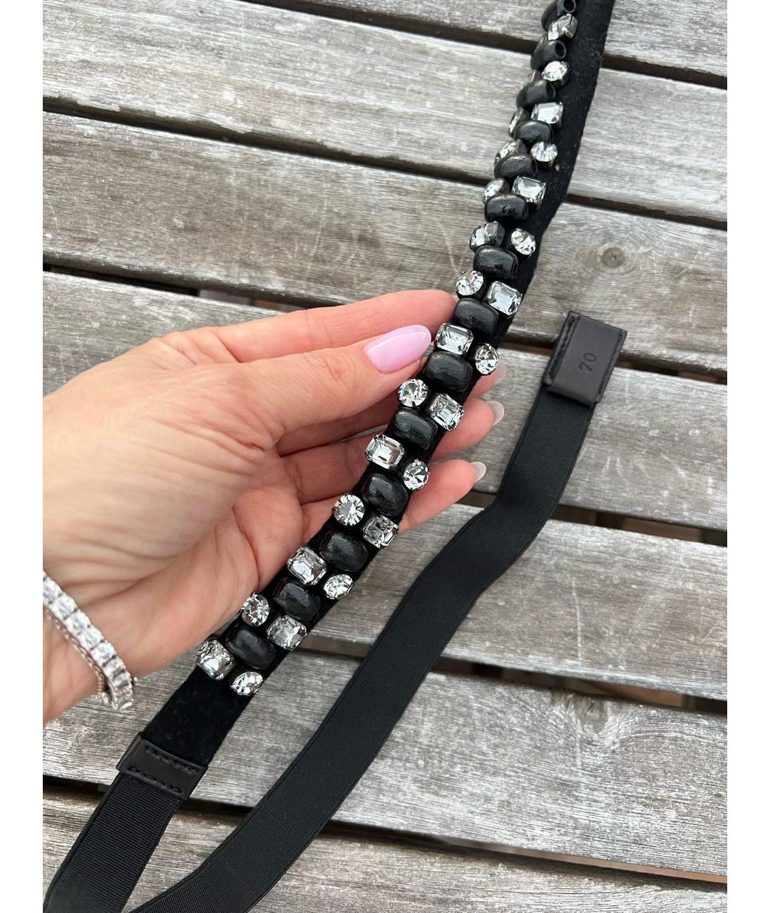 LANVIN Черный кожаный ремень, фото 6