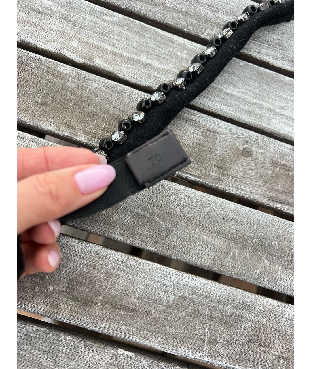 LANVIN Черный кожаный ремень, фото 3