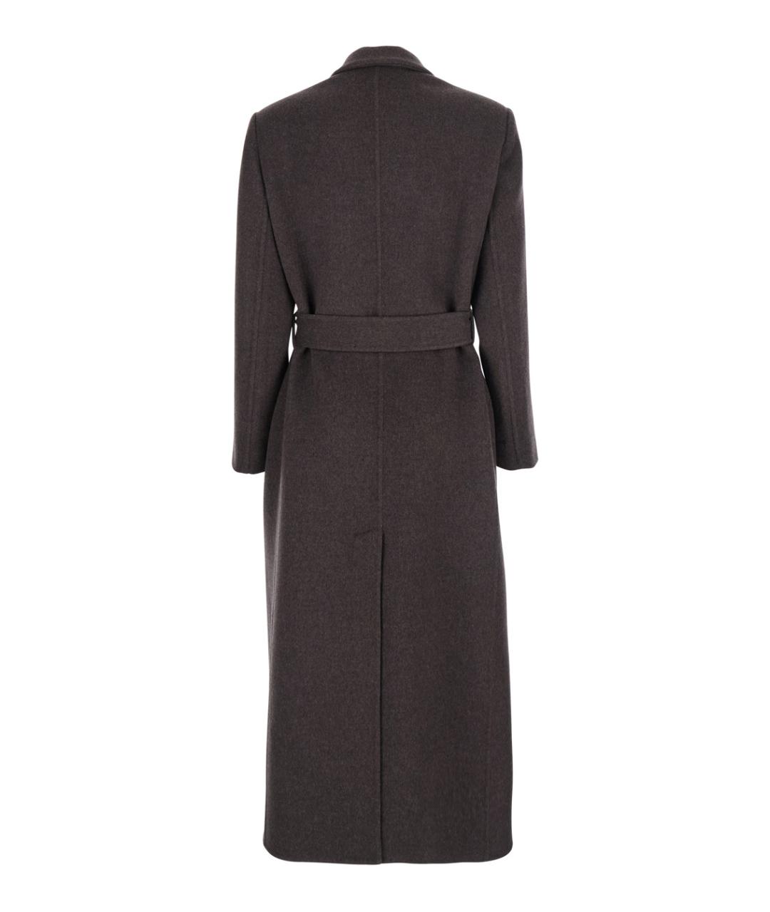BRUNELLO CUCINELLI Коричневое шерстяное пальто, фото 2