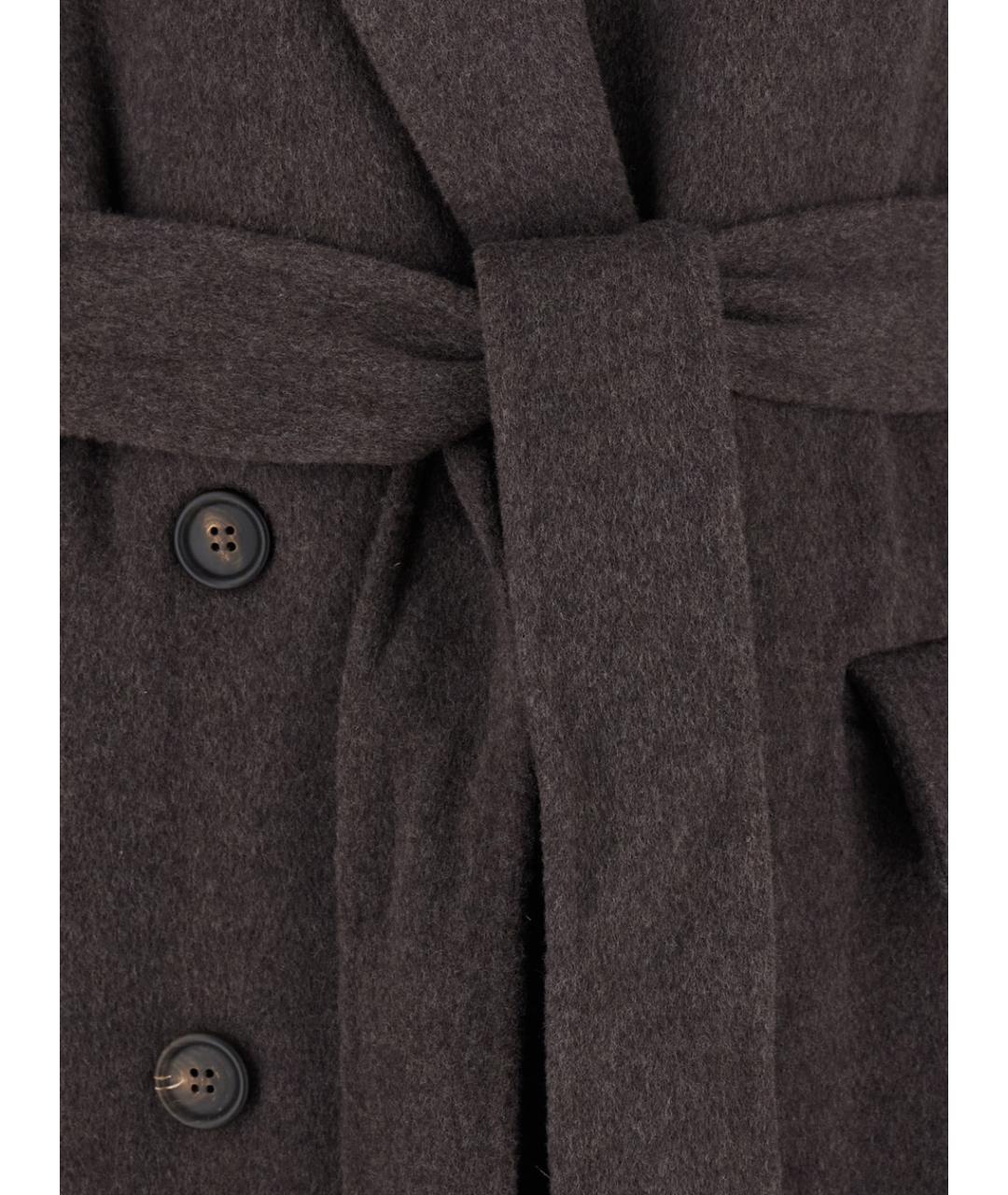 BRUNELLO CUCINELLI Коричневое шерстяное пальто, фото 3