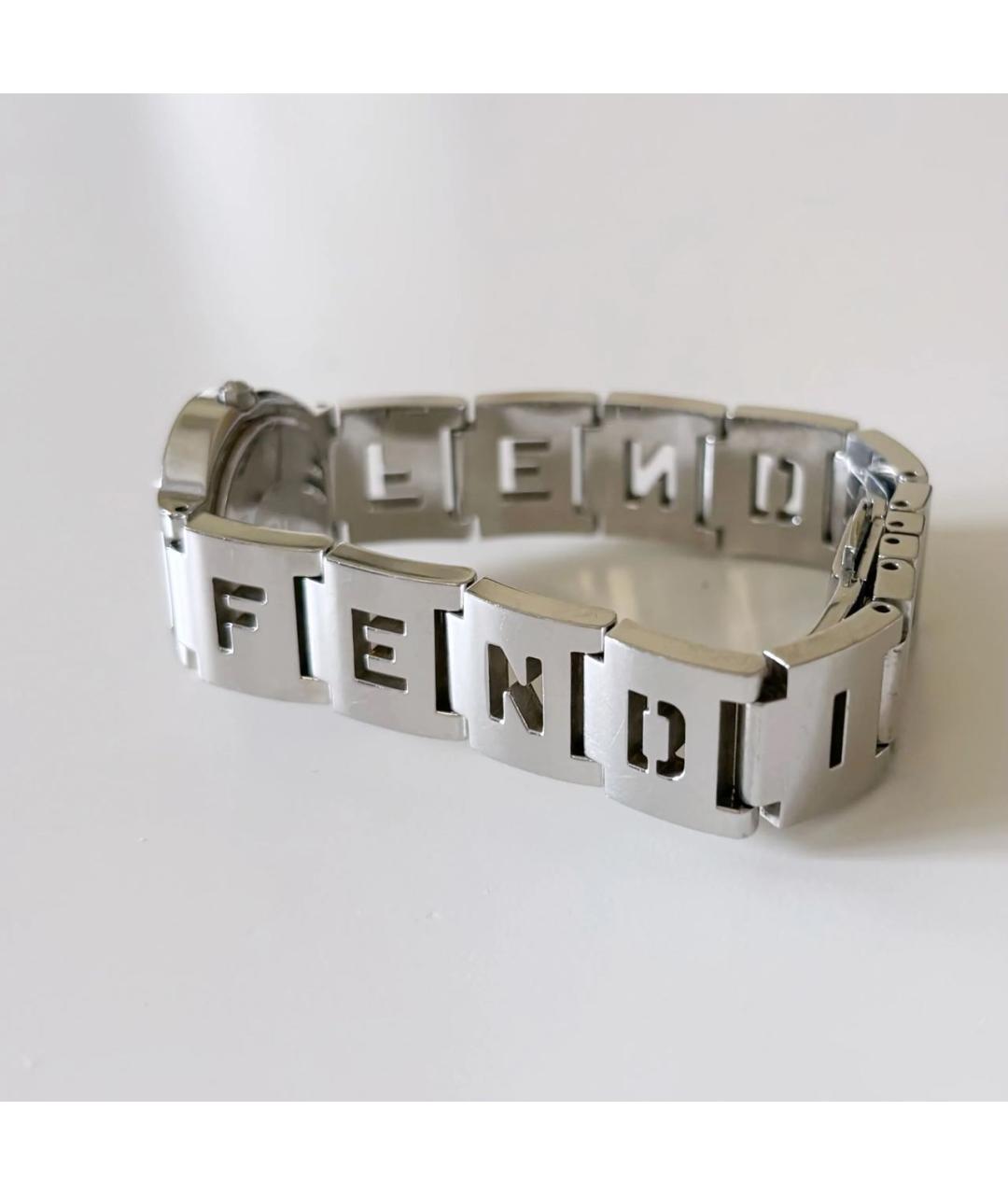 FENDI Серебряные стальные часы, фото 4
