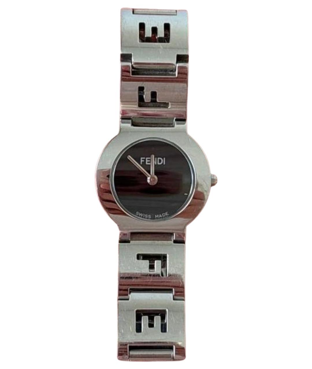 FENDI Серебряные стальные часы, фото 1