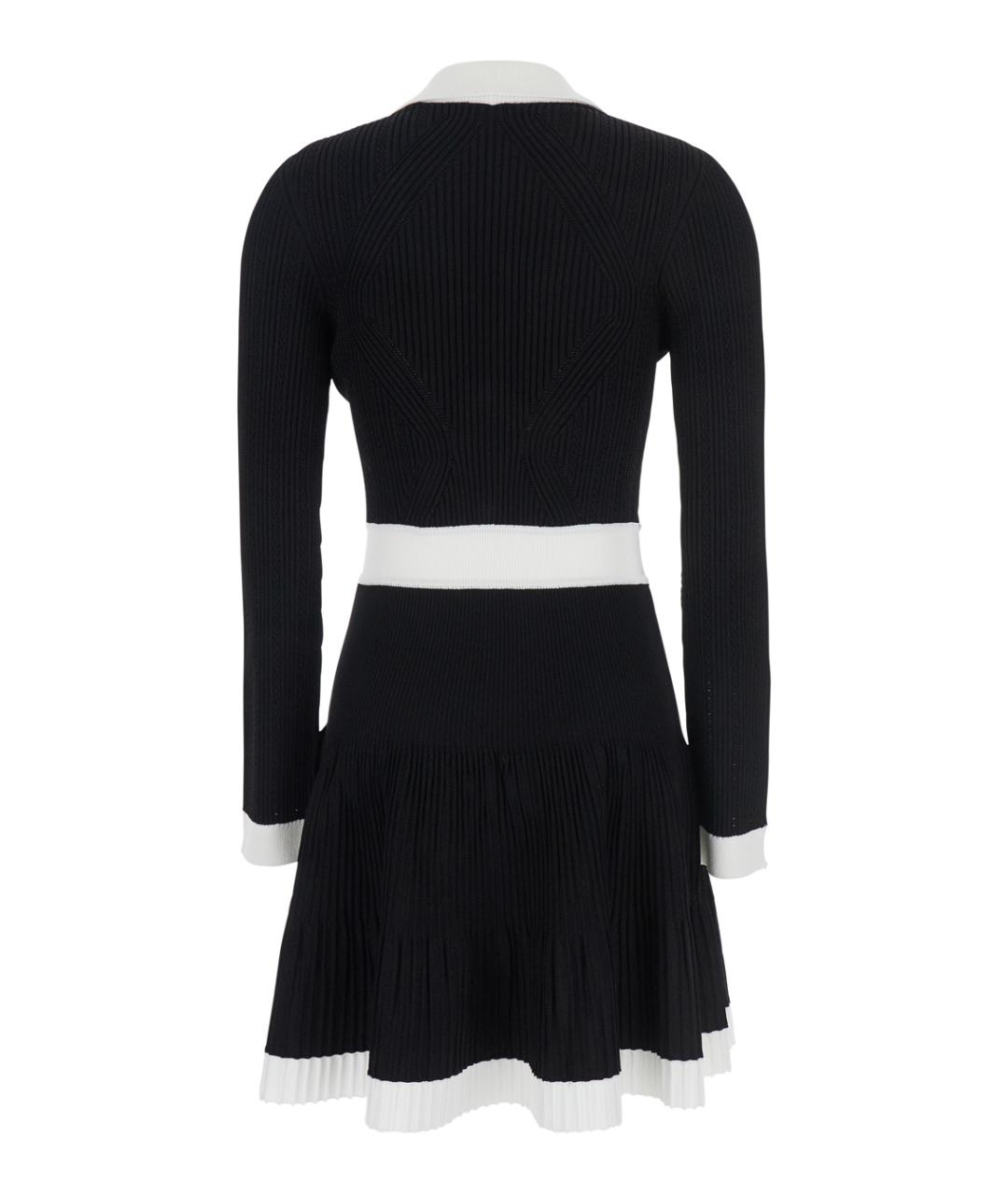 BALMAIN Черное вискозное повседневное платье, фото 2