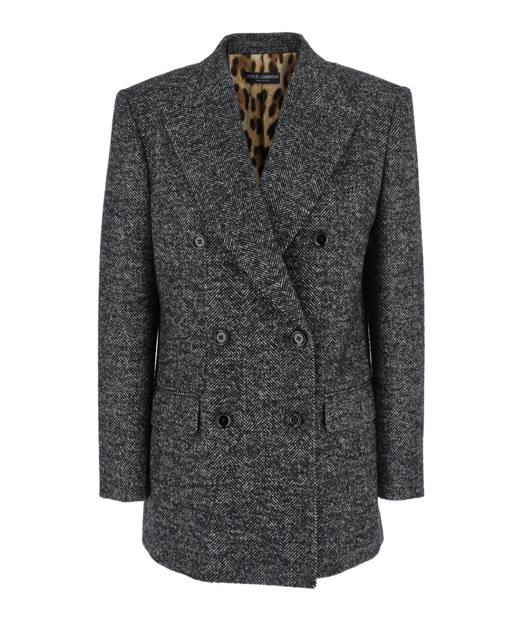 DOLCE&GABBANA Серый шерстяной жакет/пиджак, фото 1