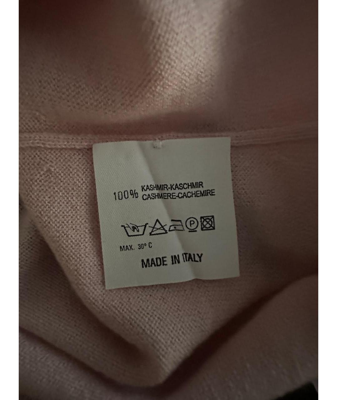 VALENTINO Розовый кашемировый джемпер / свитер, фото 4