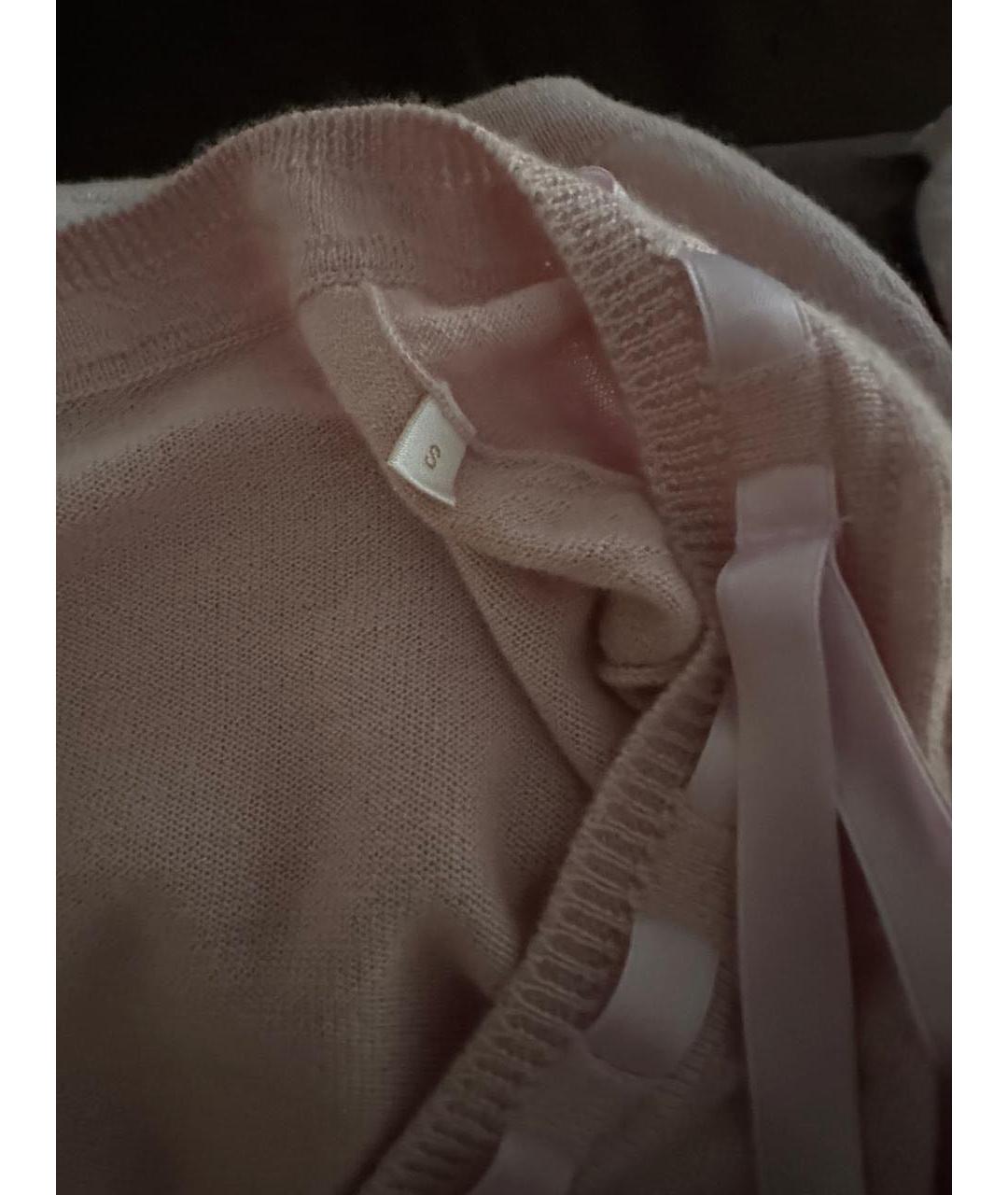 VALENTINO Розовый кашемировый джемпер / свитер, фото 3