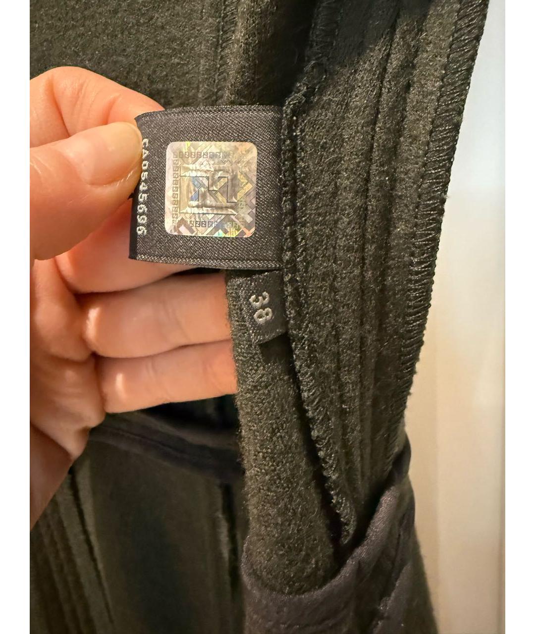 FENDI Зеленые шерстяное коктейльное платье, фото 5