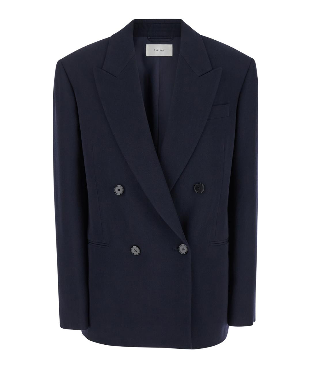 THE ROW Синий шерстяной жакет/пиджак, фото 1