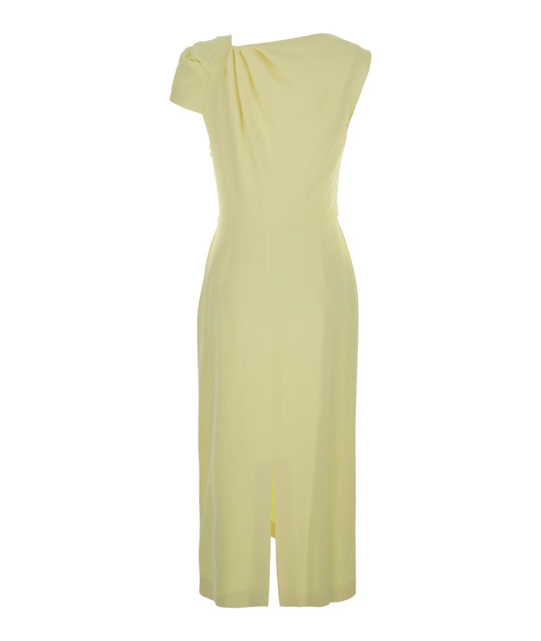 GIVENCHY Желтое вискозное коктейльное платье, фото 2