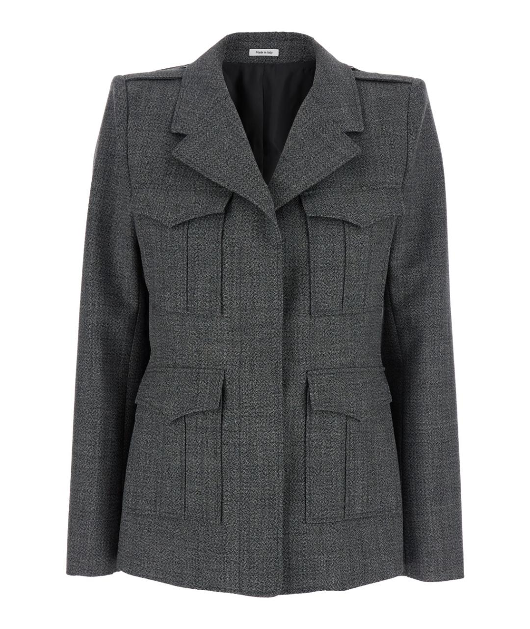 ALEXANDER MCQUEEN Серый шерстяной жакет/пиджак, фото 1