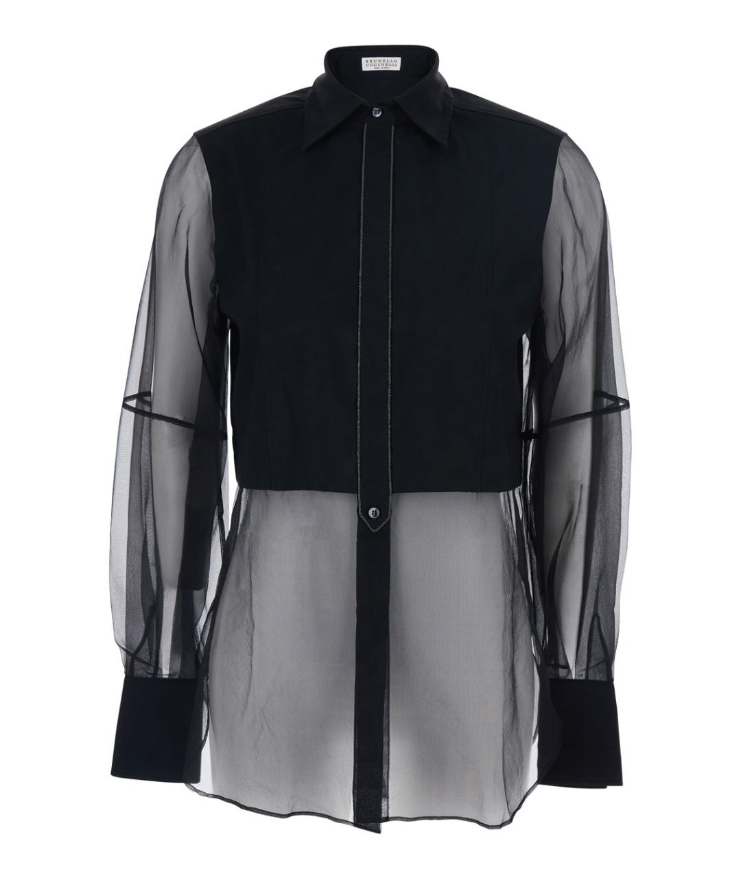 BRUNELLO CUCINELLI Черная хлопковая рубашка, фото 1