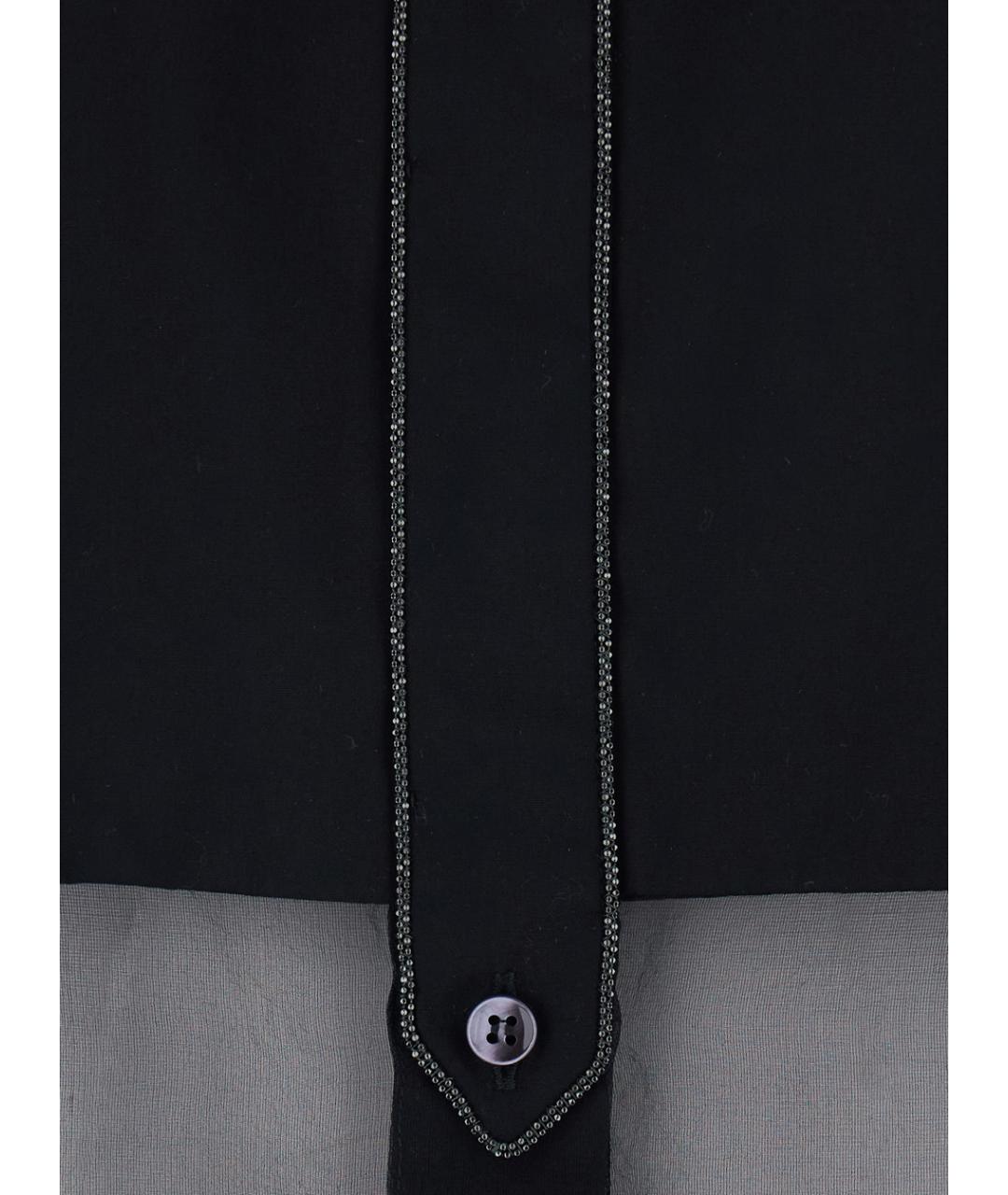 BRUNELLO CUCINELLI Черная хлопковая рубашка, фото 3