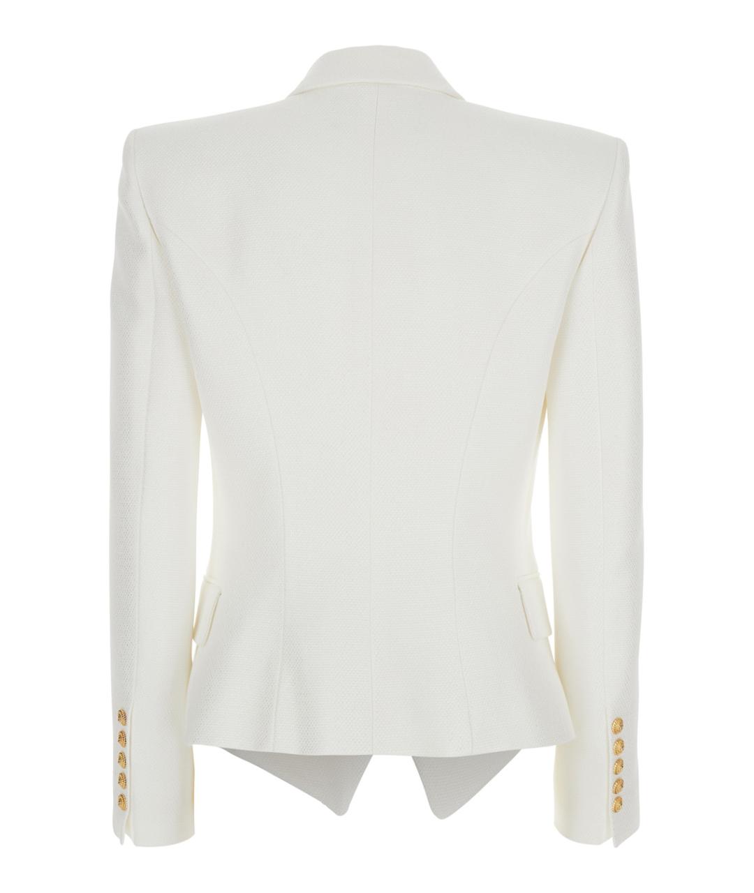 BALMAIN Белый вискозный жакет/пиджак, фото 2