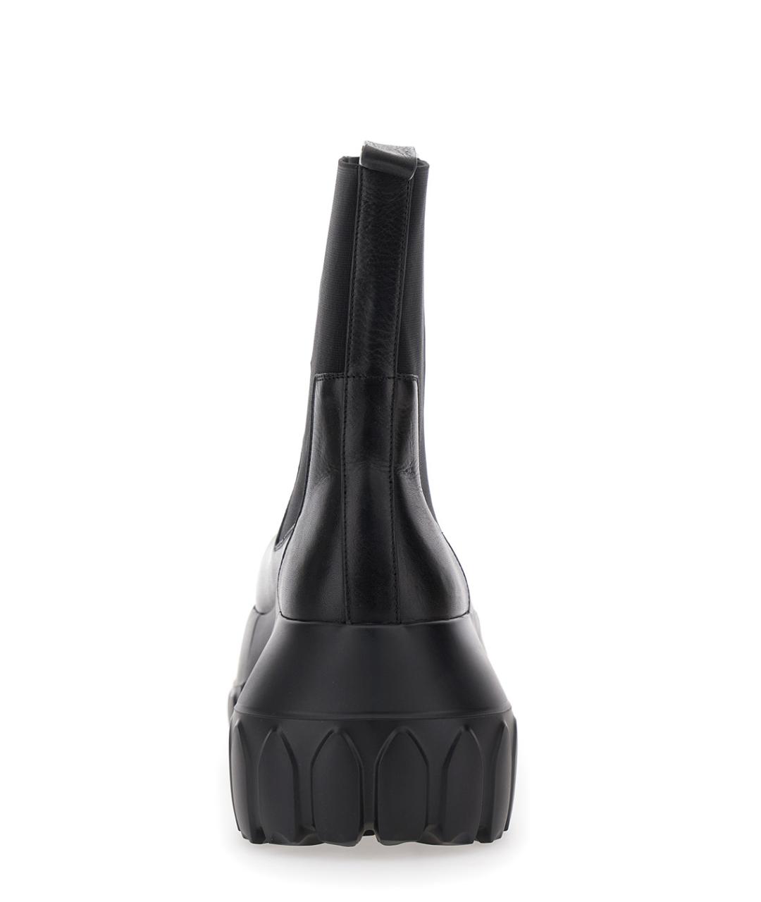 RICK OWENS Черные кожаные ботинки, фото 4