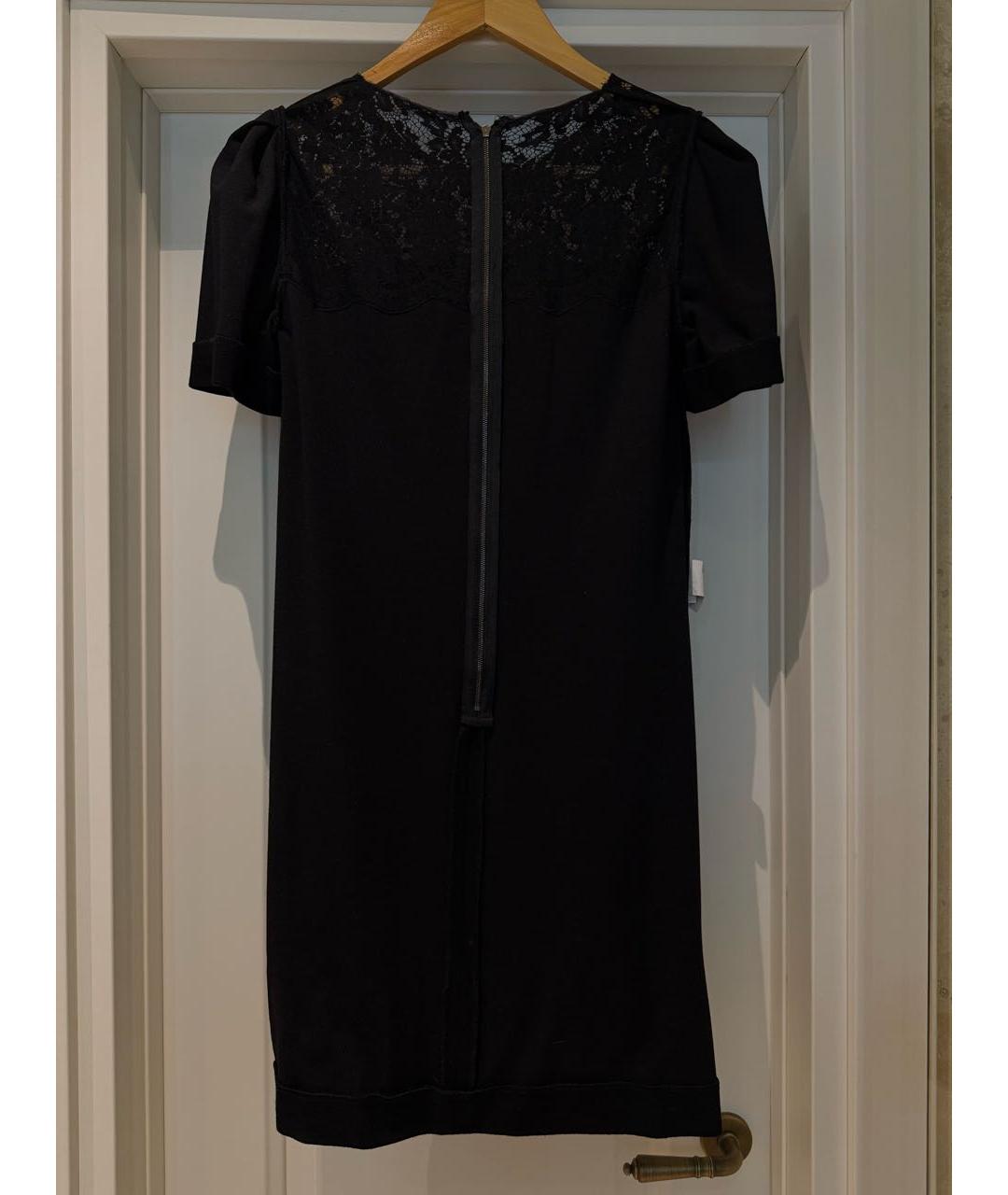 DOLCE&GABBANA Черное вискозное коктейльное платье, фото 3