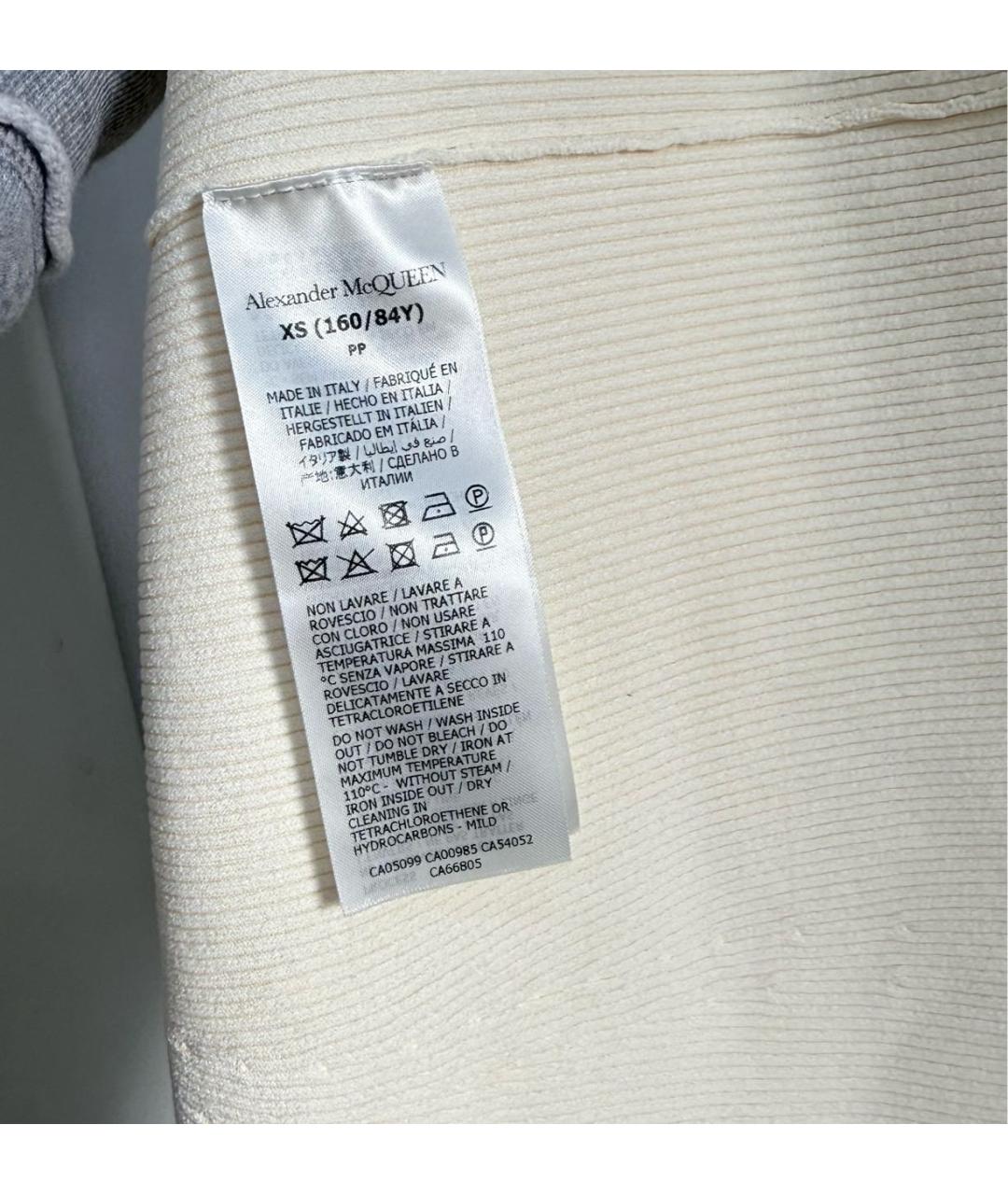 ALEXANDER MCQUEEN Бежевый вискозный сарафан, фото 6