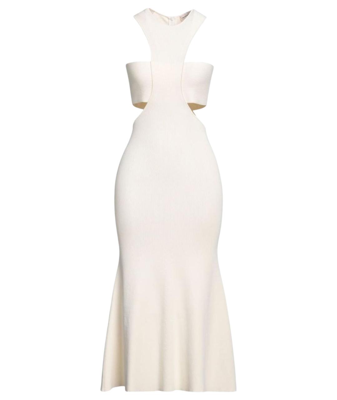 ALEXANDER MCQUEEN Бежевый вискозный сарафан, фото 1