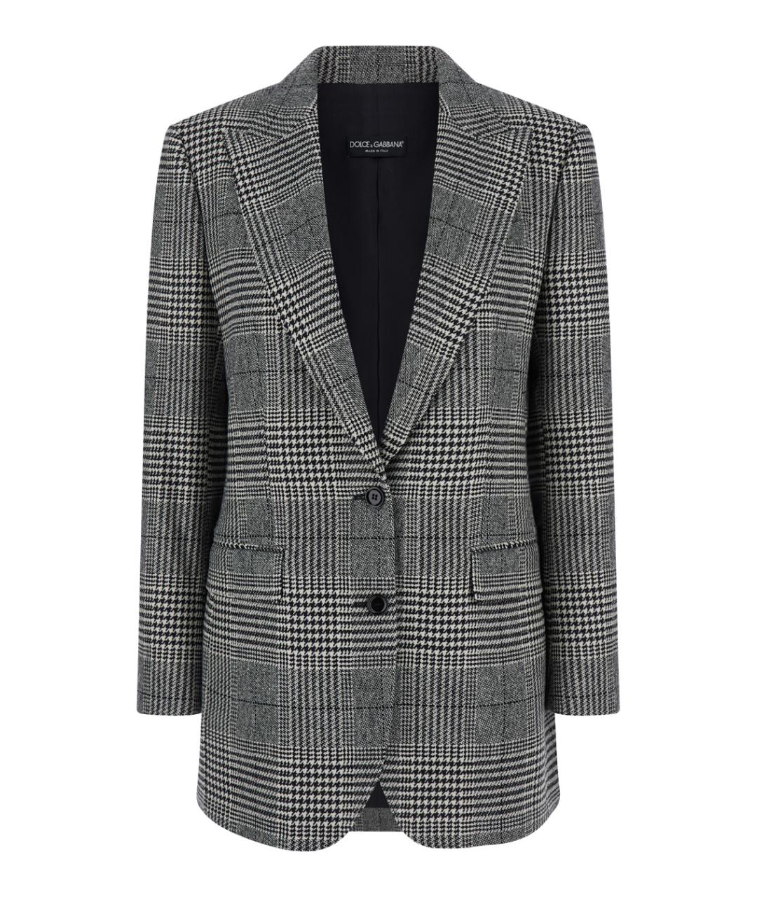 DOLCE&GABBANA Серый шерстяной жакет/пиджак, фото 1