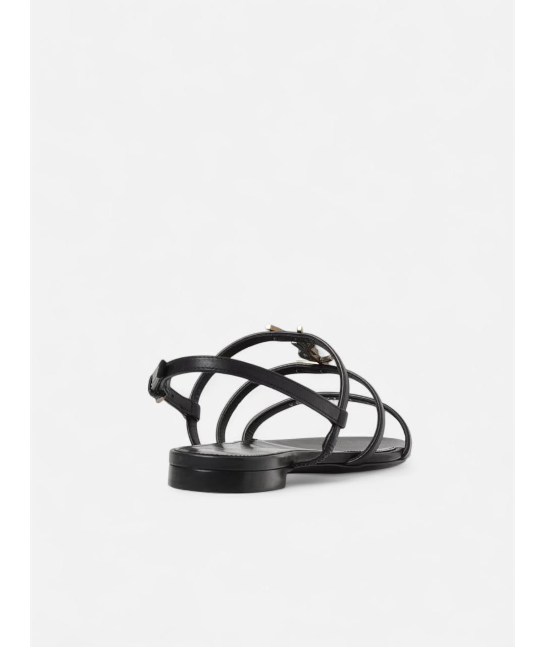 SAINT LAURENT Синие кожаные сандалии, фото 3