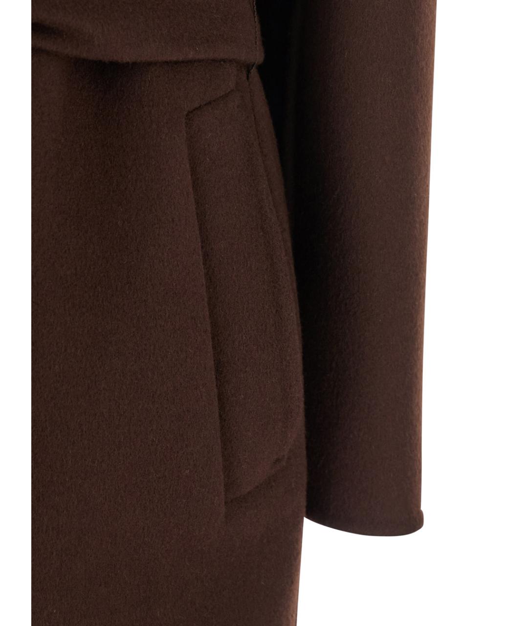 GUCCI Коричневое шерстяное пальто, фото 3