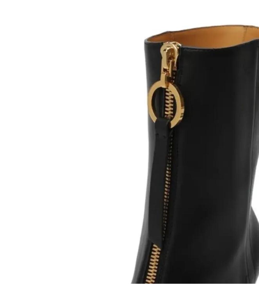 CHRISTIAN DIOR Черные кожаные ботильоны, фото 3