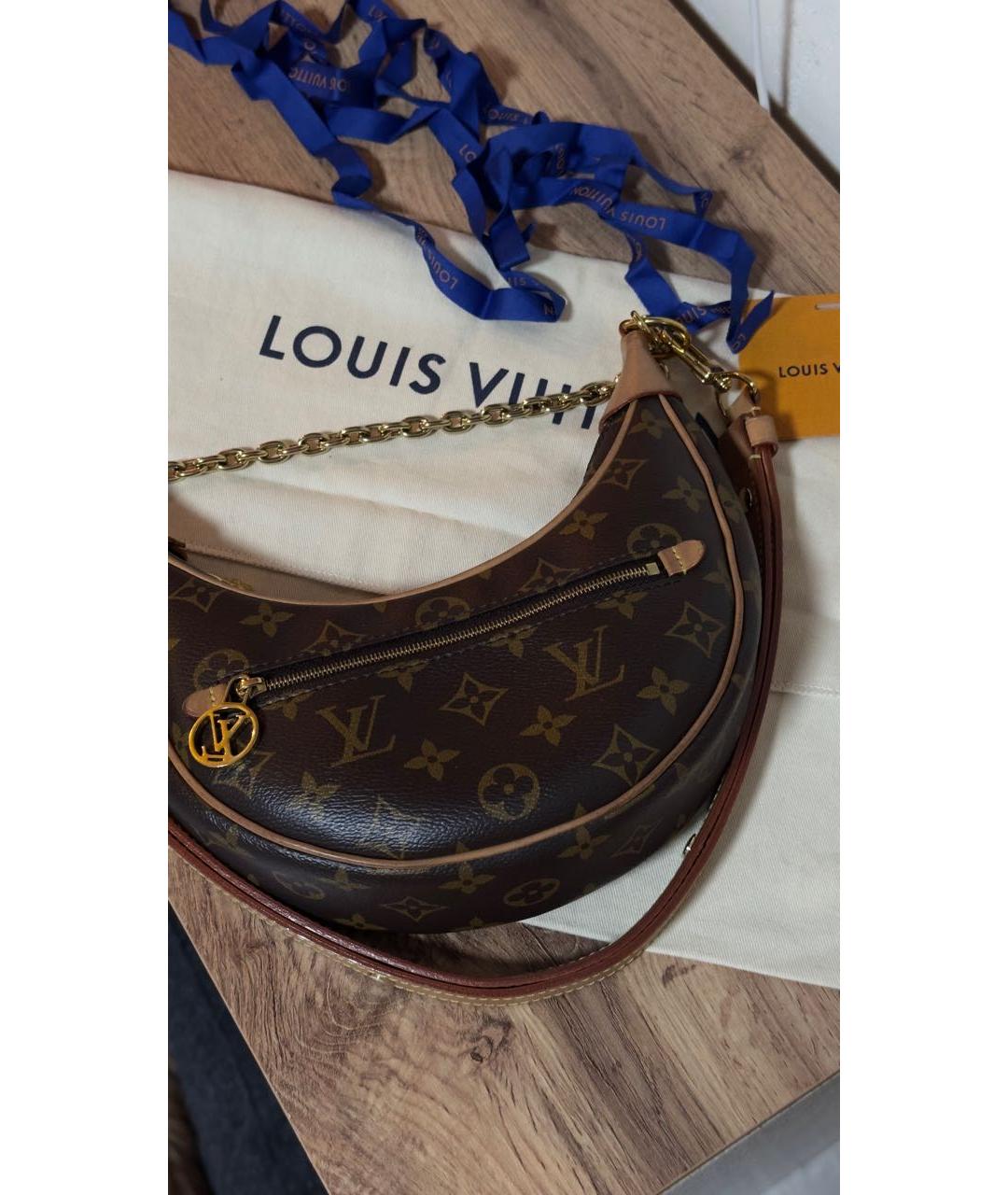 LOUIS VUITTON Коричневая сумка через плечо, фото 2