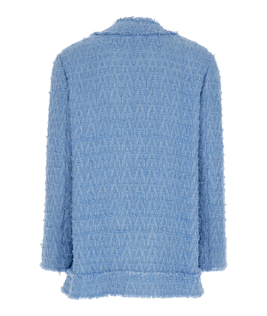 DOLCE&GABBANA Голубой хлопковый жакет/пиджак, фото 2