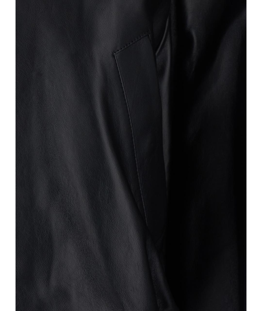 BALENCIAGA Черный кожаный жакет/пиджак, фото 3