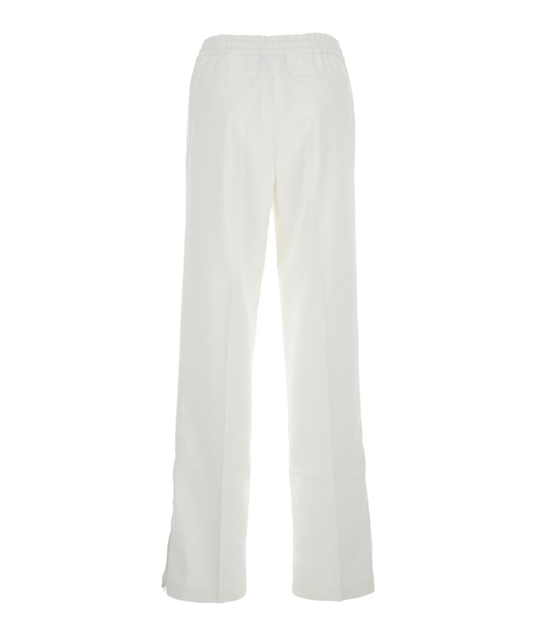 GUCCI Белые полиэстеровые прямые брюки, фото 2