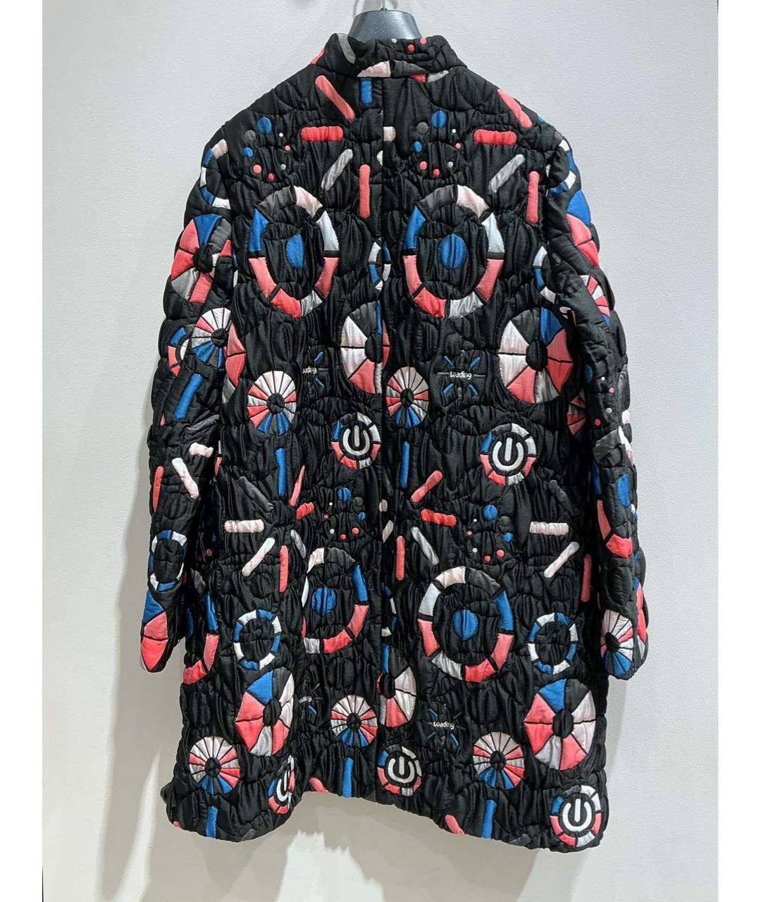 EMPORIO ARMANI Черное сетчатое пальто, фото 2