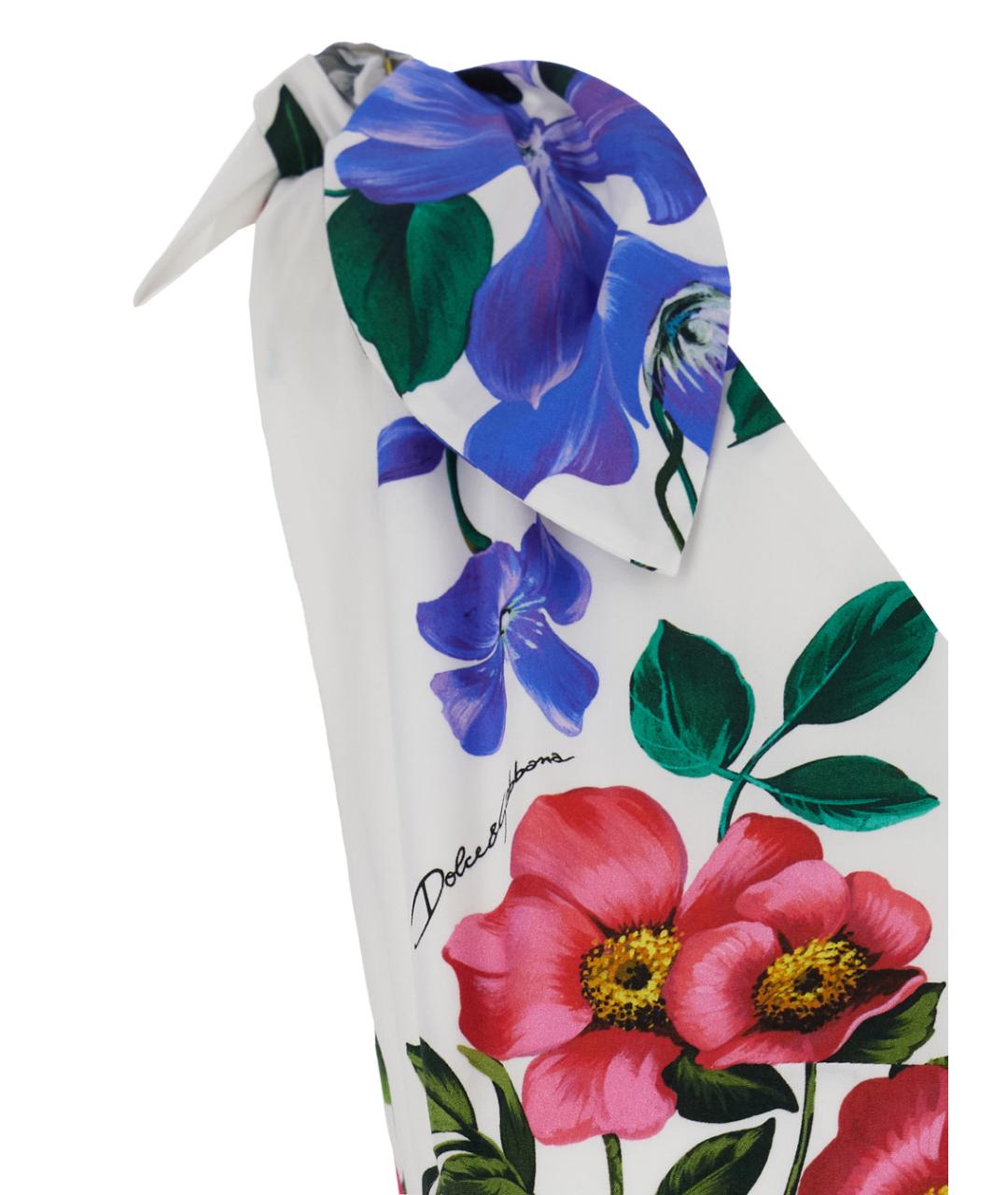 DOLCE&GABBANA Мульти хлопковое повседневное платье, фото 3