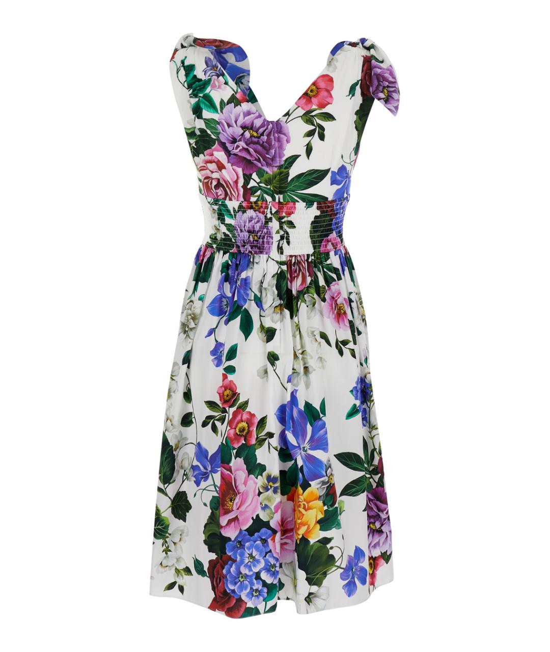 DOLCE&GABBANA Мульти хлопковое повседневное платье, фото 2
