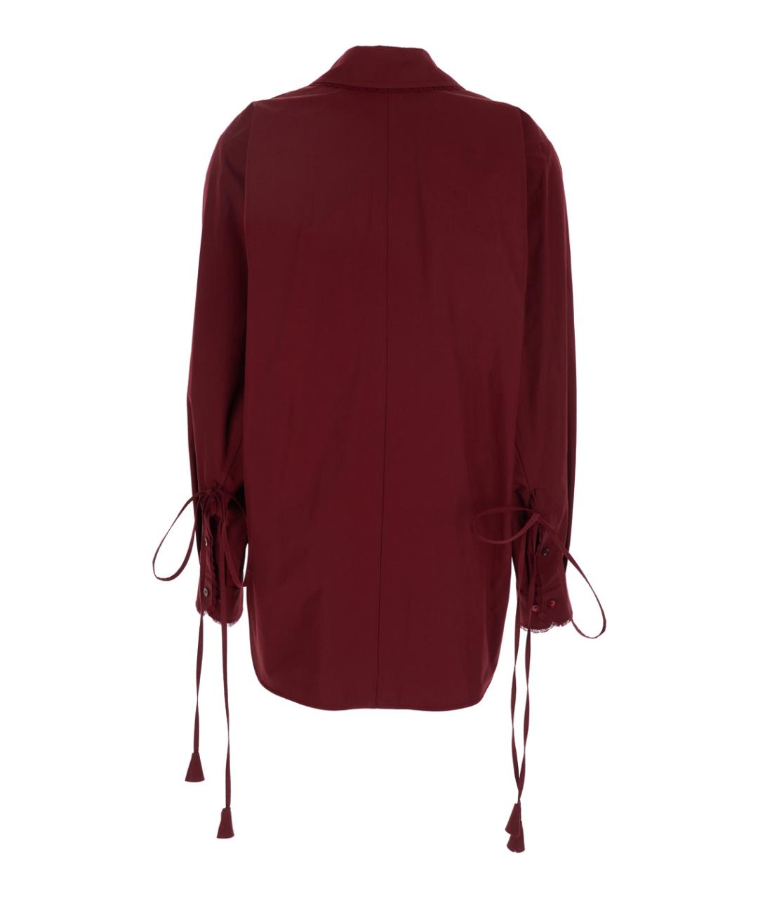GUCCI Бордовая хлопковая рубашка, фото 2