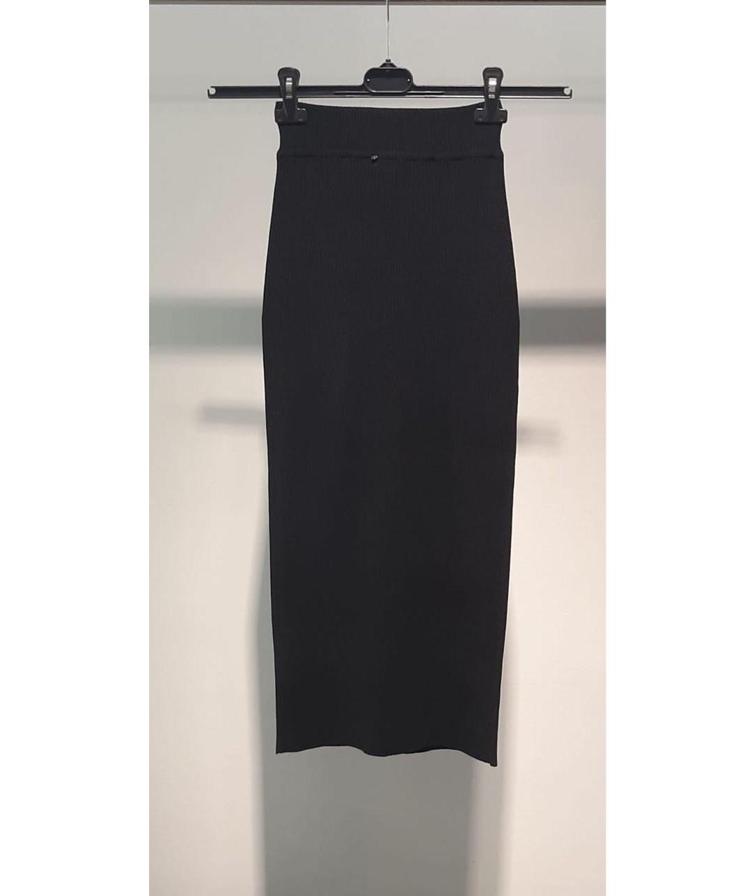 SPORTMAX Черная юбка мини, фото 3