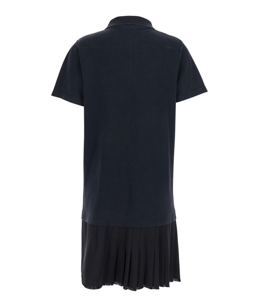 BALENCIAGA Черное хлопковое повседневное платье, фото 2