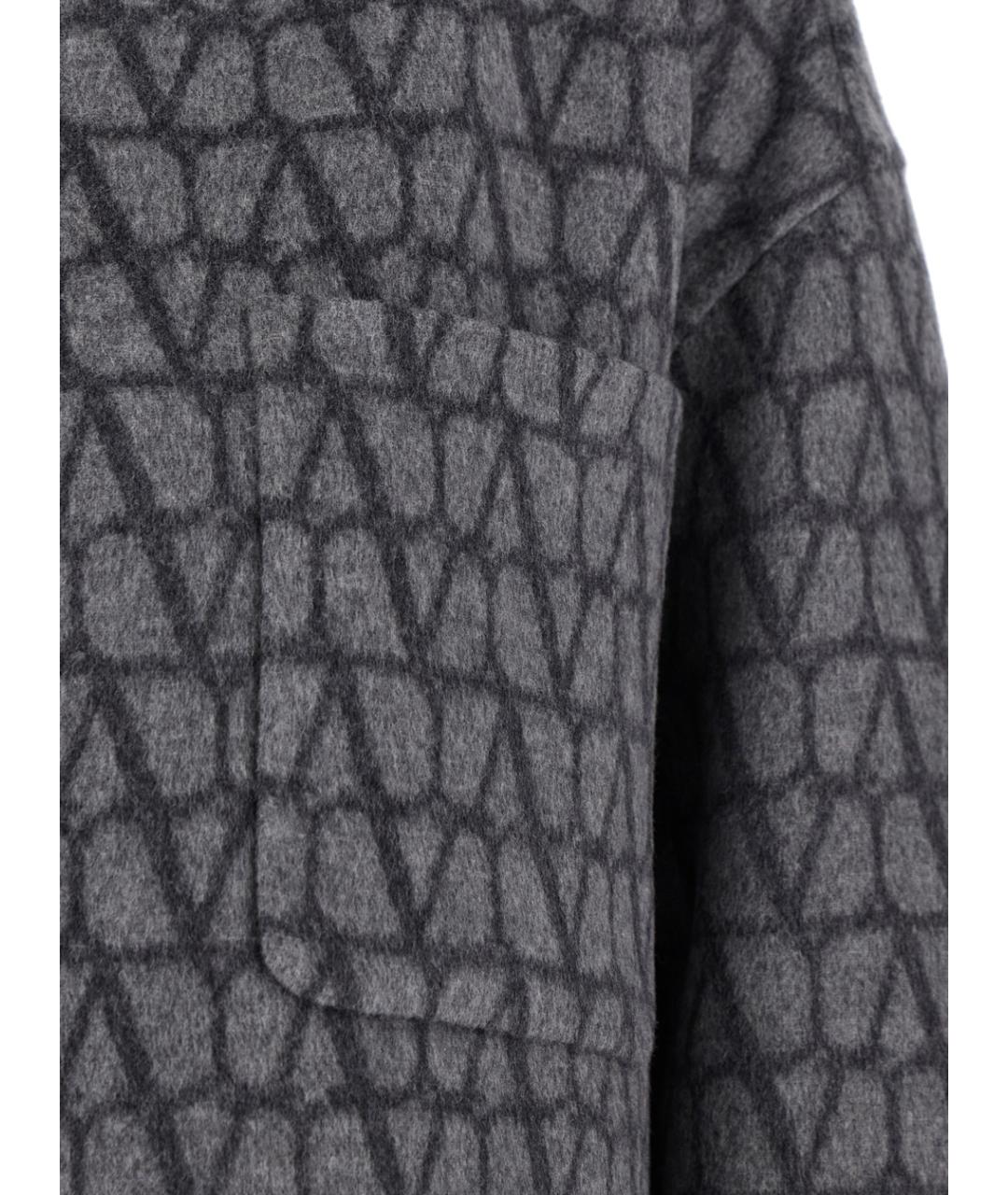VALENTINO Серая шерстяная куртка, фото 3