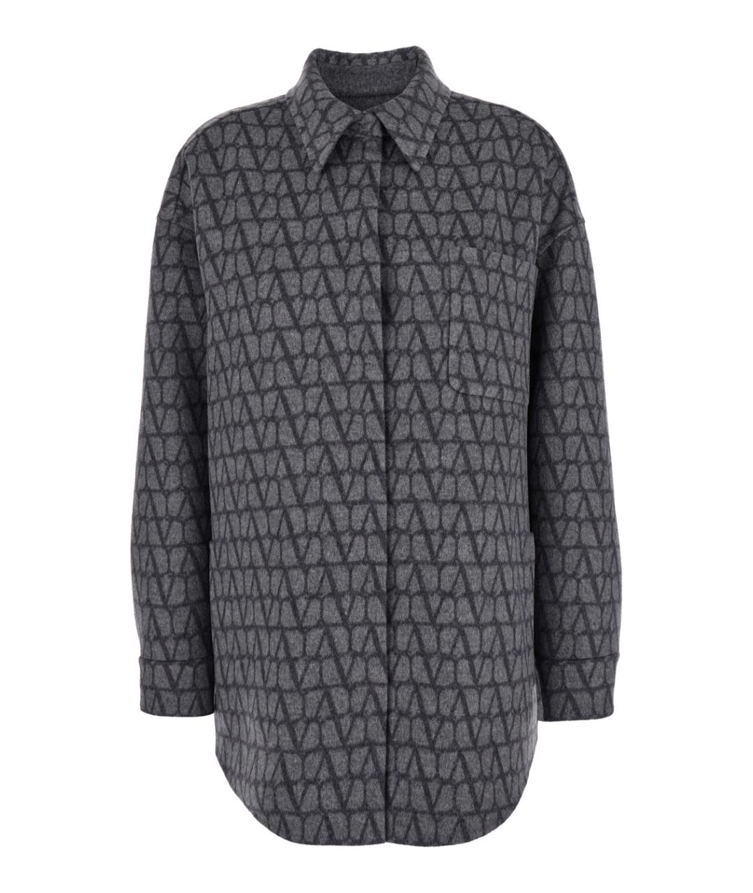 VALENTINO Серая шерстяная куртка, фото 1