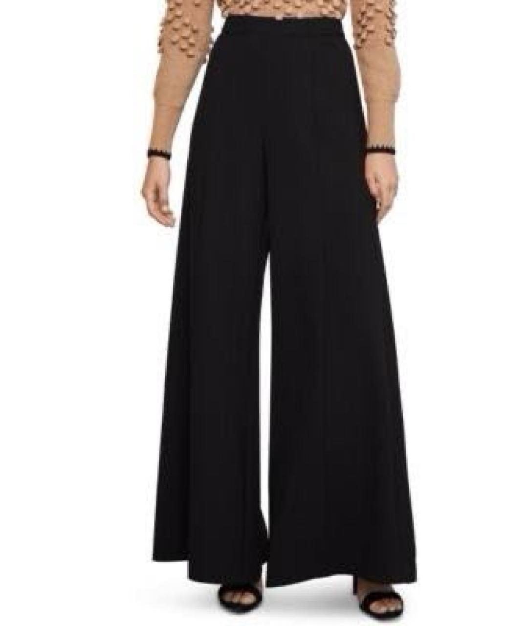 BCBG MAXAZRIA Черные полиэстеровые брюки широкие, фото 7