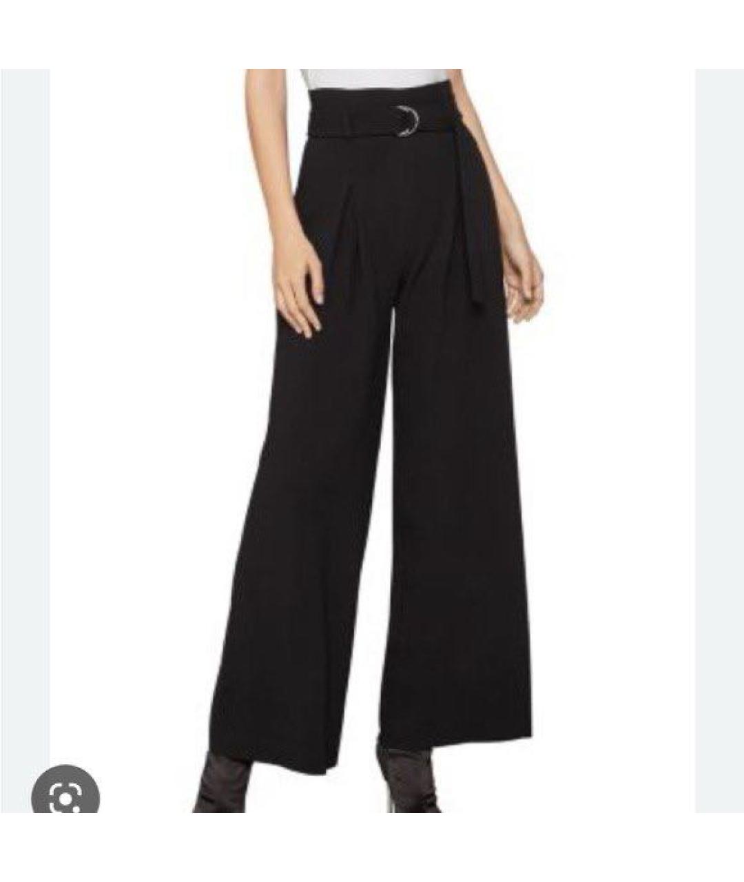 BCBG MAXAZRIA Черные полиэстеровые брюки широкие, фото 5