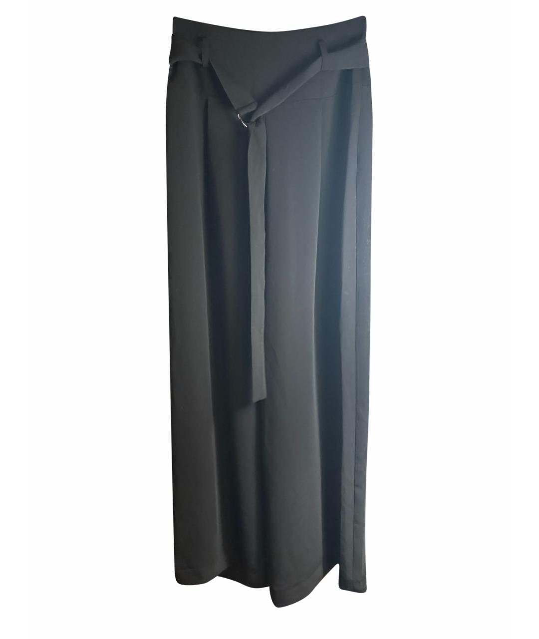 BCBG MAXAZRIA Черные полиэстеровые брюки широкие, фото 1