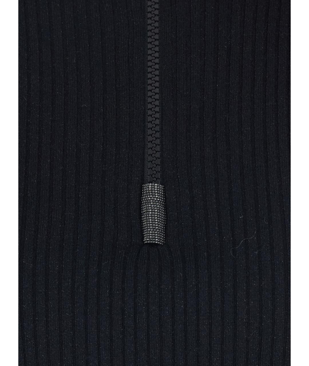 BRUNELLO CUCINELLI Черный хлопковый джемпер / свитер, фото 3