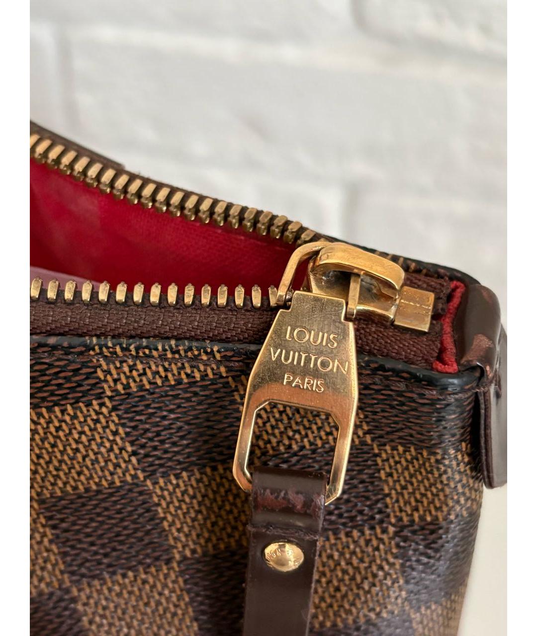 LOUIS VUITTON Коричневая сумка с короткими ручками, фото 6