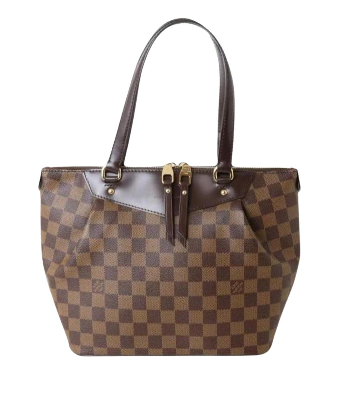 LOUIS VUITTON Коричневая сумка с короткими ручками, фото 1