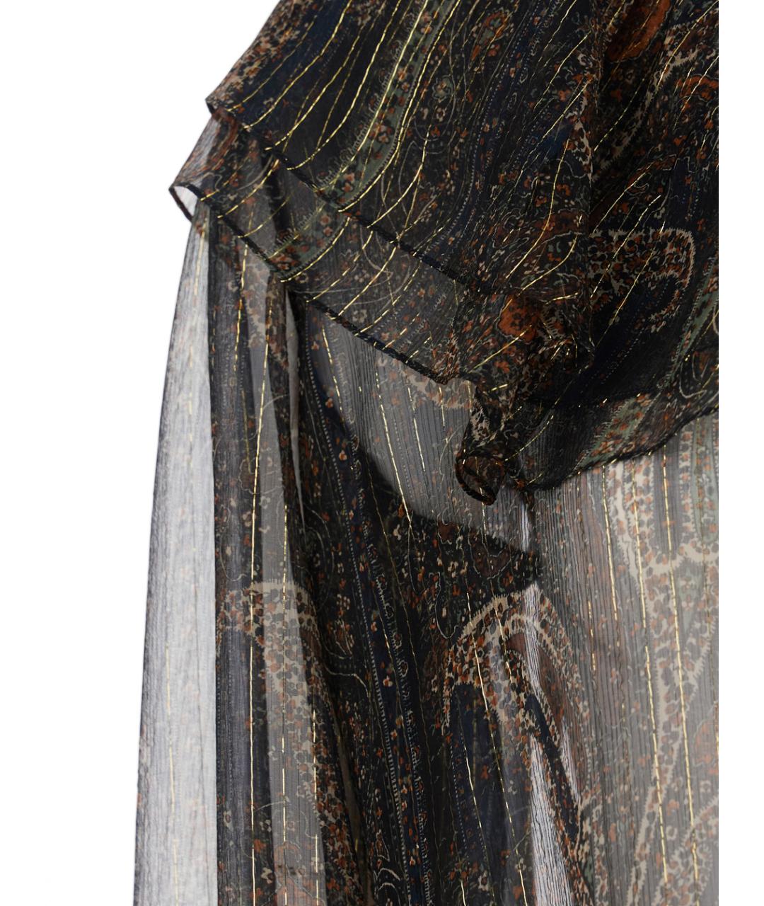 SAINT LAURENT Мульти шелковая блузы, фото 3