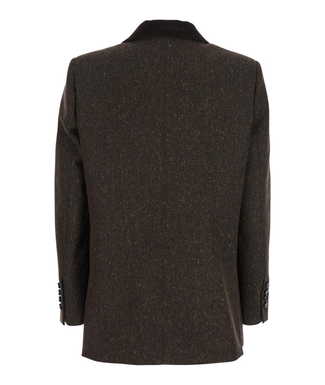 BLAZE MILANO Коричневый шерстяной жакет/пиджак, фото 2