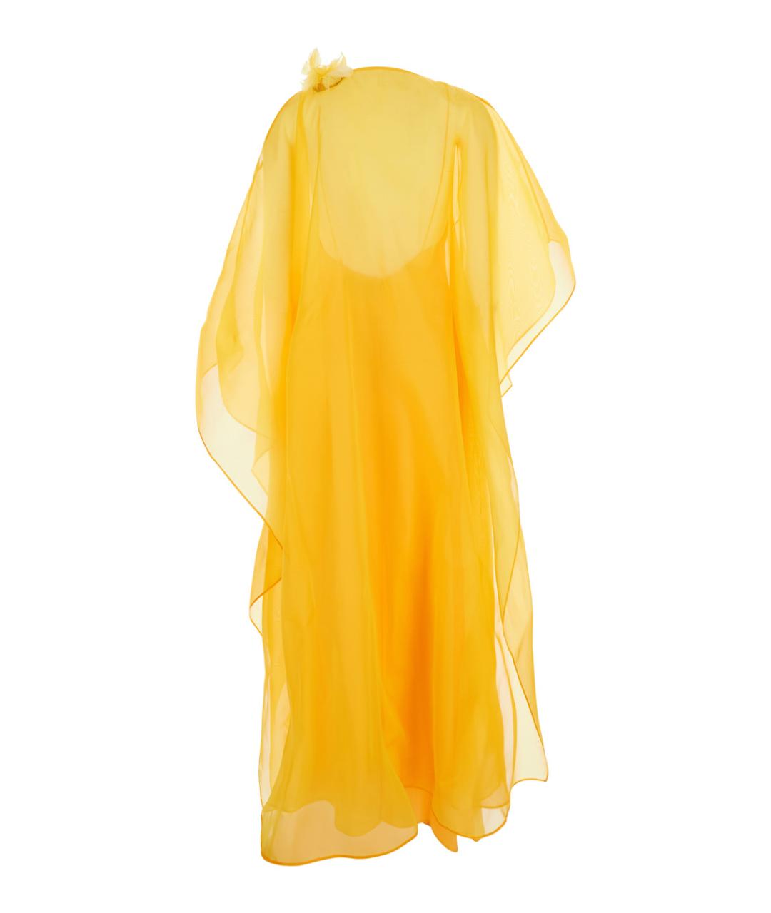 TALLER MARMO Желтое шелковое платье, фото 2