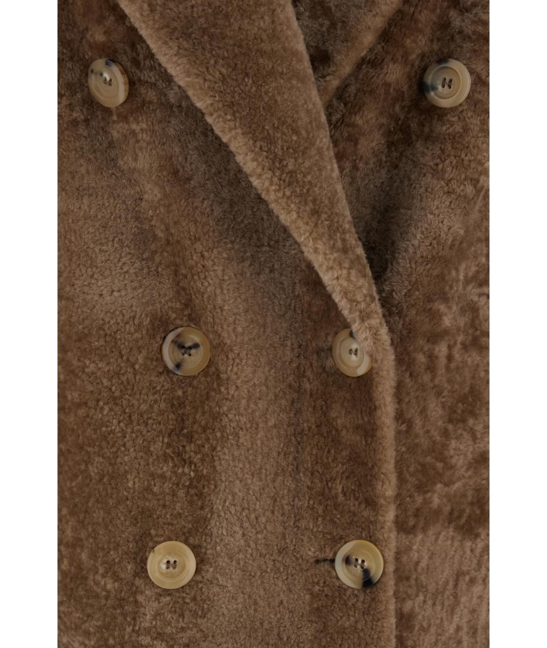 BLANCHA Коричневое меховое пальто, фото 3