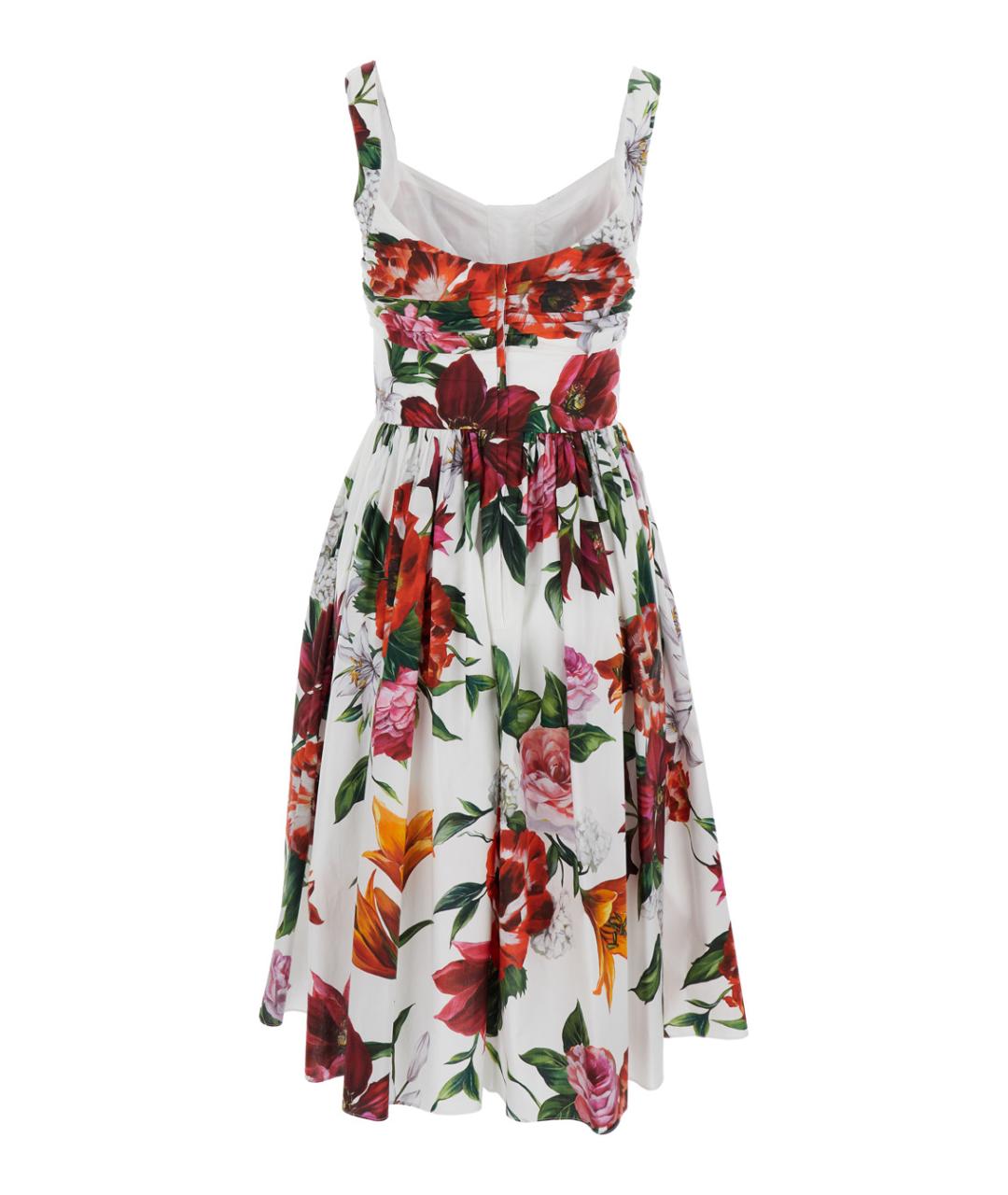 DOLCE&GABBANA Мульти хлопковое повседневное платье, фото 2